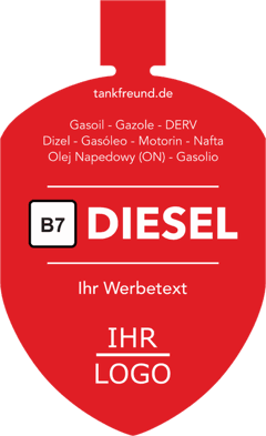 Tankfreund B7 Diesel, Vorlage „Ihr Logo“