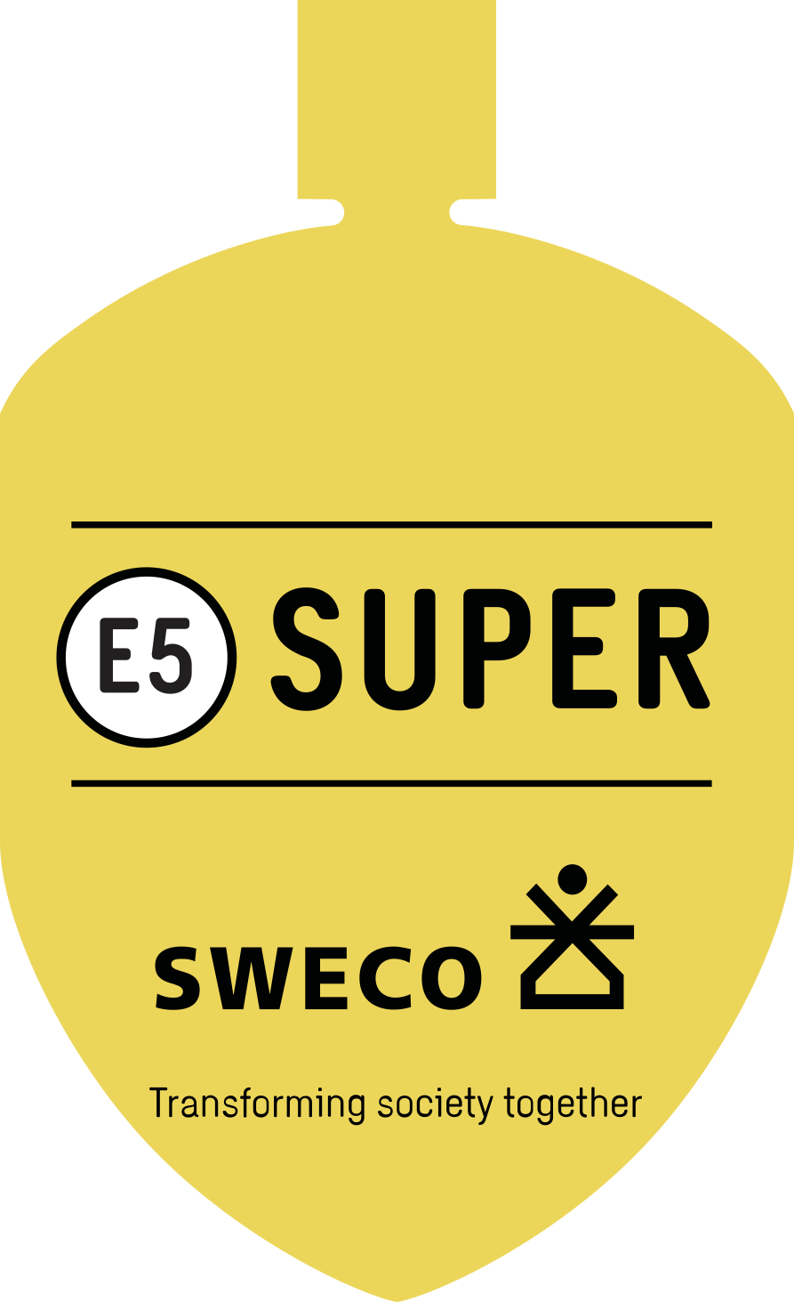 Tankfreund-Lasche Super E5 im Design von Sweco